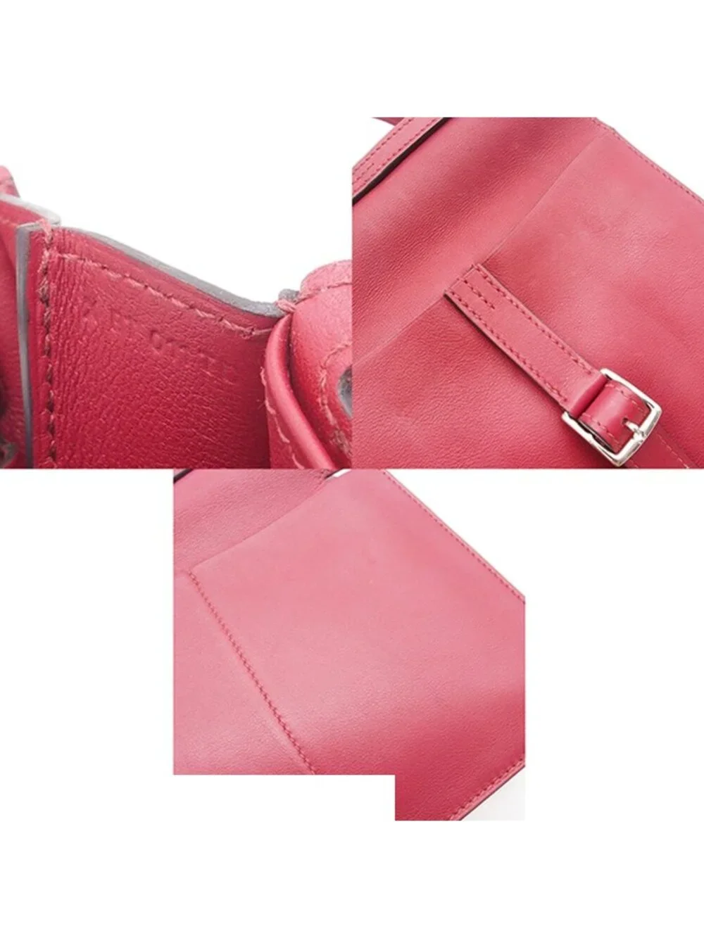 Hermes Halzan Mini Rouge Grenat Silver Swift 2-Way Shoulder Bag